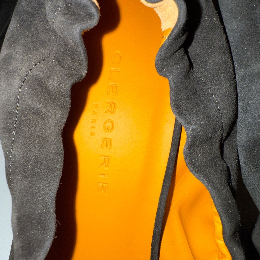 NIB Robert Clergerie Paris Black Suede Heels 8/38 - Picture 6 of 8